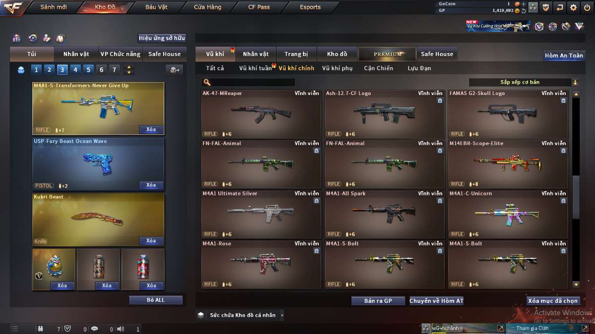 shop acc cf uy tin gia re